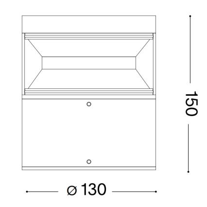 Ideal Lux - LED-lampa för utomhusbruk BOEING LED/14W/230V 15 cm CRI 90 IP65 antracit