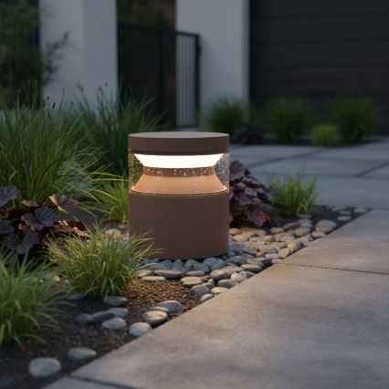 Ideal Lux - LED-lampa för utomhusbruk BOEING LED/14W/230V 15 cm CRI 90 IP65 brun