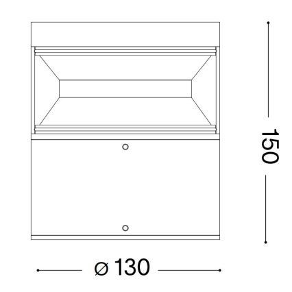 Ideal Lux - LED-lampa för utomhusbruk BOEING LED/14W/230V 15 cm CRI 90 IP65 brun