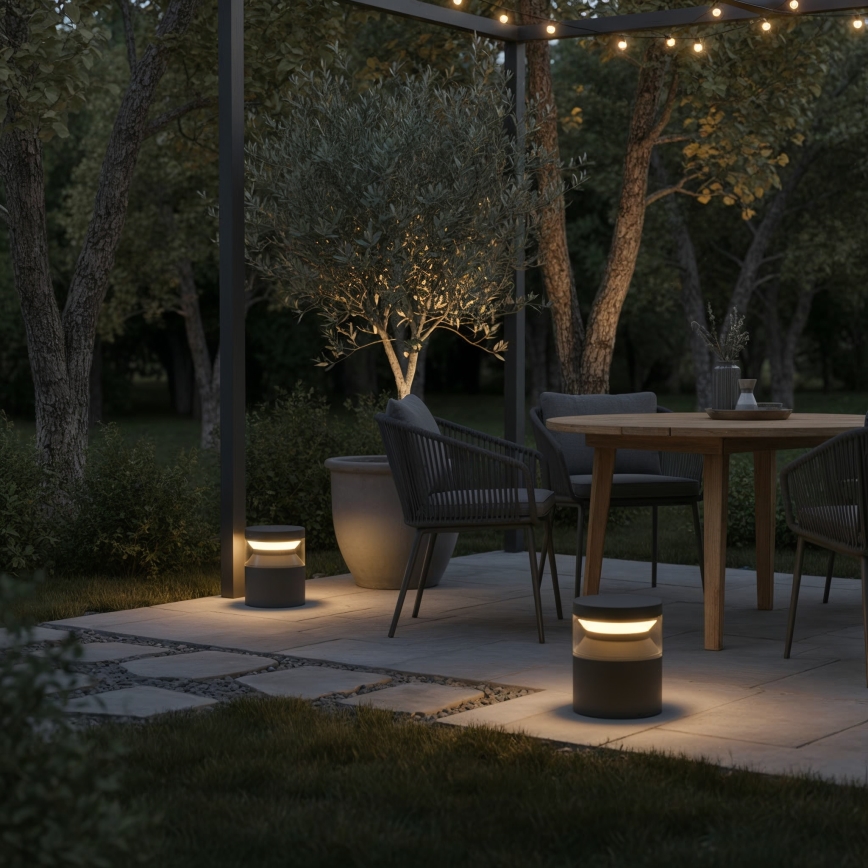 Ideal Lux - LED-lampa för utomhusbruk BOEING LED/14W/230V 15 cm CRI 90 IP65 svart