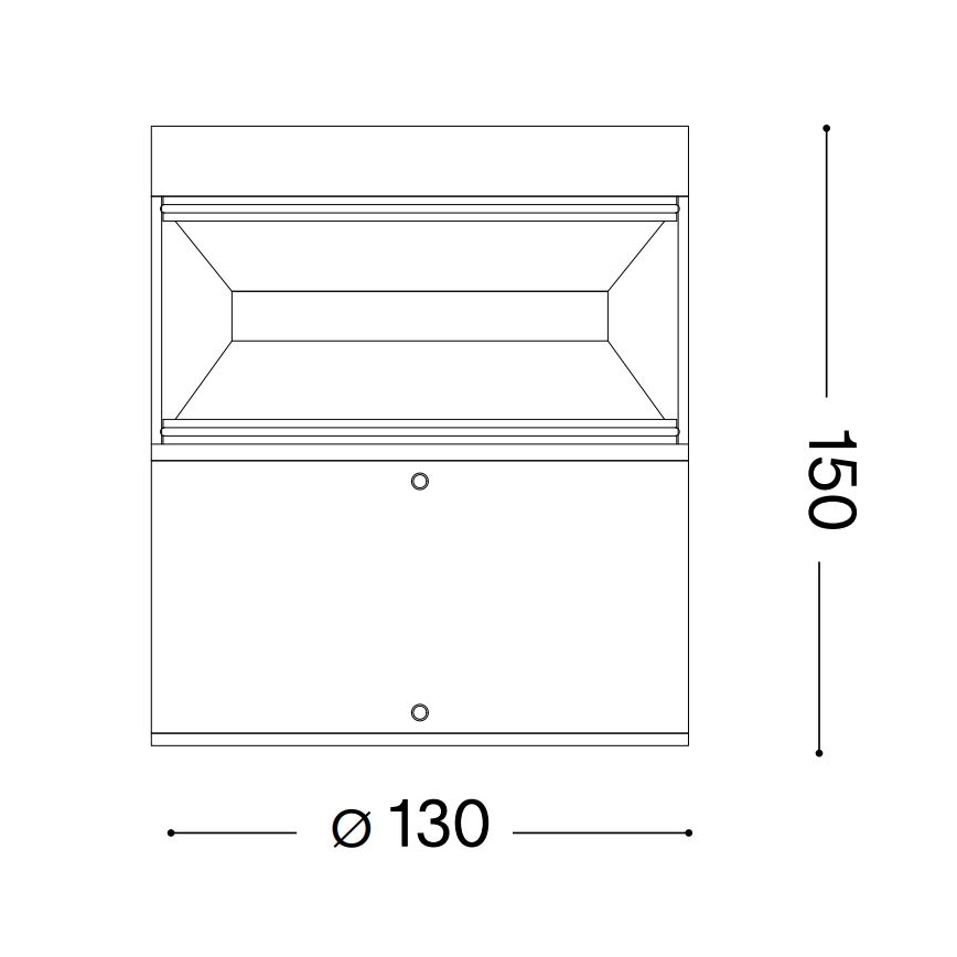 Ideal Lux - LED-lampa för utomhusbruk BOEING LED/14W/230V 15 cm CRI 90 IP65 svart