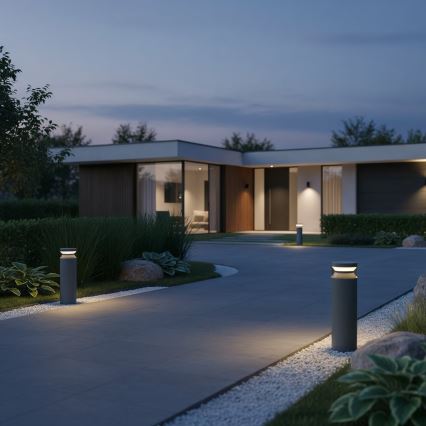 Ideal Lux - LED-lampa för utomhusbruk BOEING LED/14W/230V 40 cm CRI 90 IP65 antracit