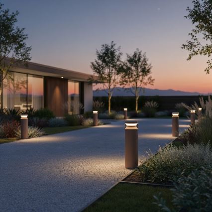 Ideal Lux - LED-lampa för utomhusbruk BOEING LED/14W/230V 40 cm CRI 90 IP65 brun