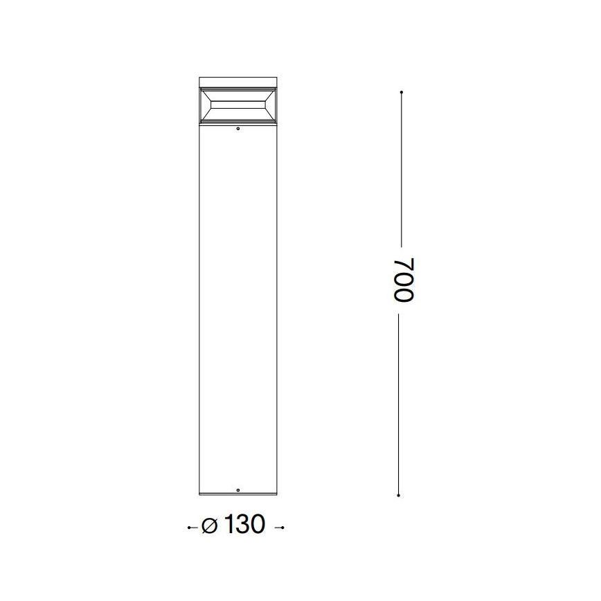 Ideal Lux - LED-lampa för utomhusbruk BOEING LED/14W/230V diameter 70 cm CRI 90 IP65 antracit