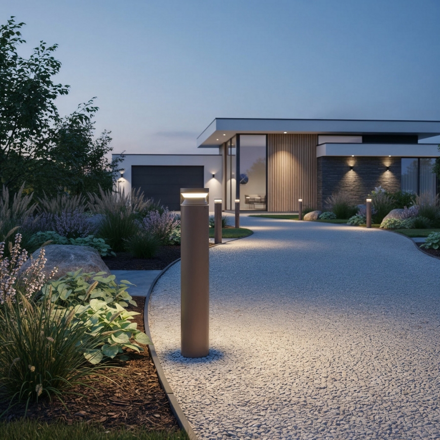 Ideal Lux - LED-lampa för utomhusbruk BOEING LED/14W/230V diameter 70 cm CRI 90 IP65 brun