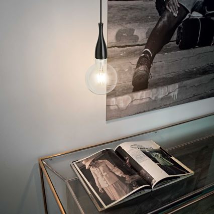 Ideal Lux - LED ljuskrona med textilsladd 1xE27/8W/230V