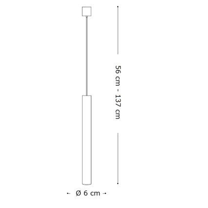 Ideal Lux - LED ljuskrona med textilsladd 1xGU10/7W/230V CRI 90