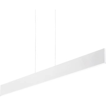 Ideal Lux - LED ljuskrona med textilsladd DESK LED/32W/230V 102,5 cm CRI 90 vit