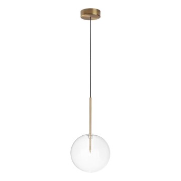 Ideal Lux - LED ljuskrona med textilsladd EQUINOXE 1xG4/2W/230V diameter 20 cm mässing/genomskinlig