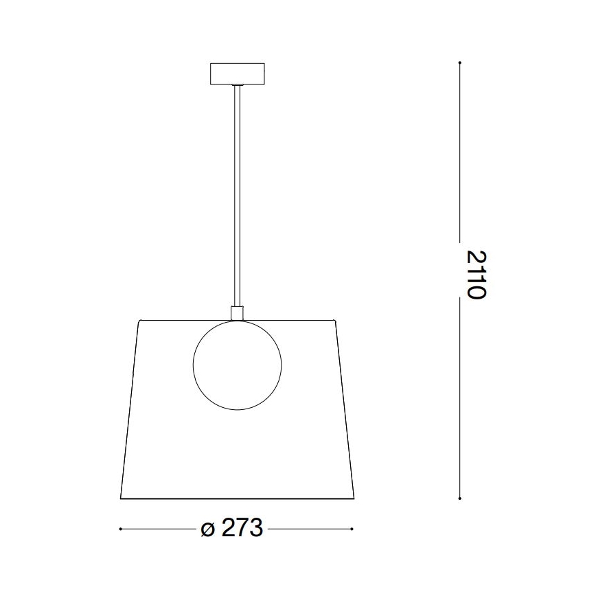 Ideal Lux - LED ljuskrona med textilsladd FADE 1xG9/3W/230V diameter 27,3 cm koppar/rökig
