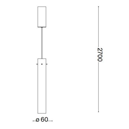 Ideal Lux - LED ljuskrona med textilsladd FLAM LED/10W/230V diameter 6 cm CRI 90 genomskinlig