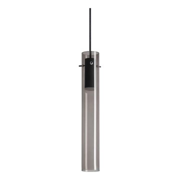 Ideal Lux - LED ljuskrona med textilsladd FLAM LED/10W/230V diameter 6 cm CRI 90 grå