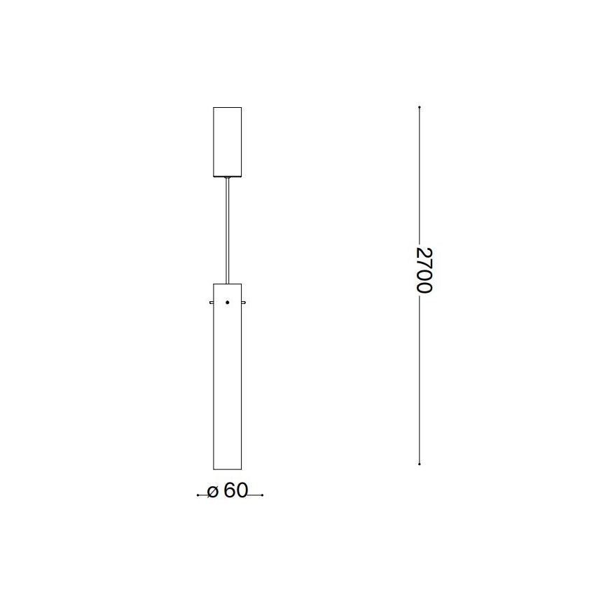 Ideal Lux - LED ljuskrona med textilsladd FLAM LED/10W/230V diameter 6 cm CRI 90 grå