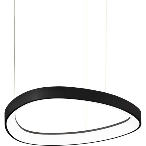 Ideal Lux - LED ljuskrona med textilsladd GEMINI LED/38W/230V diameter 42,5 cm svart