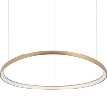 Ideal Lux - LED ljuskrona med textilsladd GEMINI LED/82W/230V diameter 105 cm guld