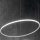 Ideal Lux - LED ljuskrona med textilsladd HULAHOOP LED/28W/230V 3000K diameter 61 cm CRI 90 vit