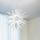 Ideal Lux - LED ljuskrona med textilsladd LEAVES 12xG9/3W/230V diameter 80 cm vit
