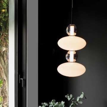 Ideal Lux - LED ljuskrona med textilsladd LUMIERE LED/34W/230V