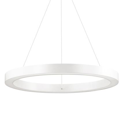 Ideal Lux - LED ljuskrona med textilsladd ORACLE LED/33W/230V 3000K diameter 60 cm CRI 90 vit