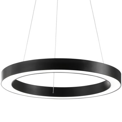 Ideal Lux - LED ljuskrona med textilsladd ORACLE LED/35W/230V 3000K diameter 70 cm CRI 90 svart