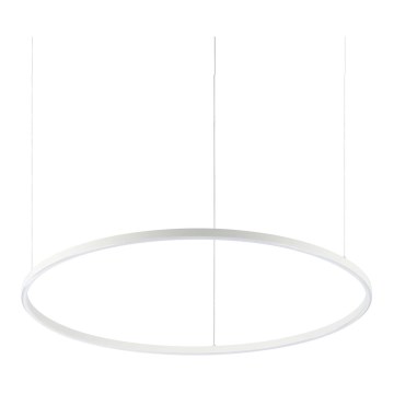 Ideal Lux - LED ljuskrona med textilsladd ORACLE LED/55W/230V 3000K diameter 90 cm vit