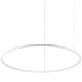 Ideal Lux - LED ljuskrona med textilsladd ORACLE LED/55W/230V diameter 90 cm vit