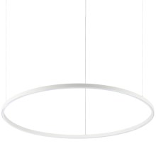 Ideal Lux - LED ljuskrona med textilsladd ORACLE LED/55W/230V diameter 90 cm vit