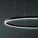 Ideal Lux - LED ljuskrona med textilsladd ORACLE LED/89W/230V diameter 150 cm svart