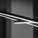 Ideal Lux - LED ljuskrona med textilsladd ORACLE SLIM LED/43W/230V diameter 90 cm svart