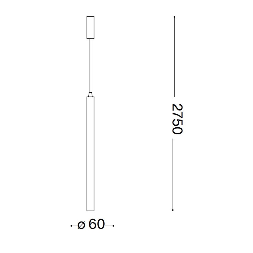 Ideal Lux - LED ljuskrona med textilsladd ULTRATHIN LED/11,5W/230V CRI 90 mässing