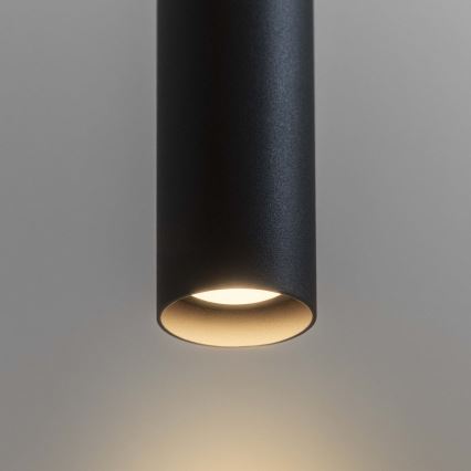 Ideal Lux - LED ljuskrona med textilsladd ULTRATHIN LED/11,5W/230V CRI 90 svart