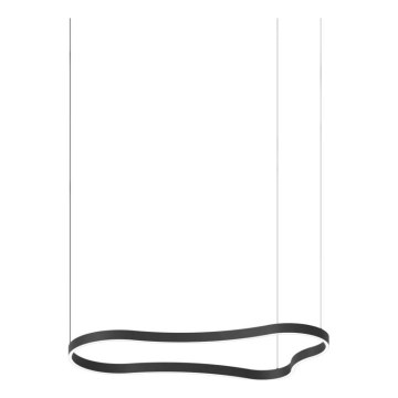 Ideal Lux - LED ljuskrona med textilsladd WAVES LED/45W/230V CRI 90 svart