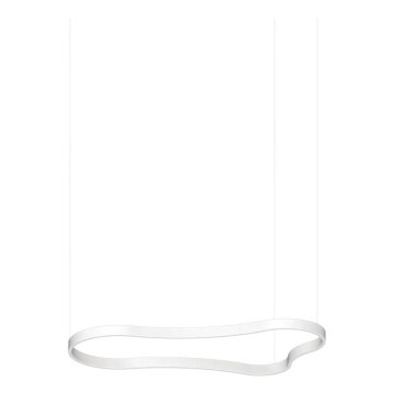 Ideal Lux - LED ljuskrona med textilsladd WAVES LED/45W/230V CRI 90 vit