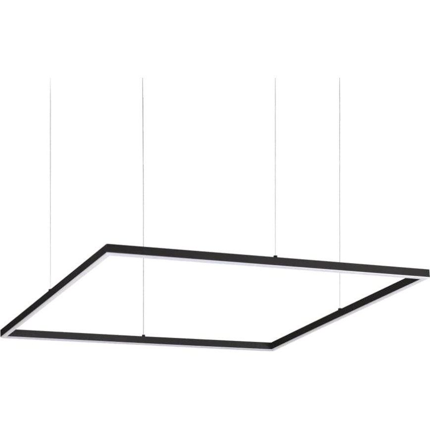 Ideal Lux - LED-ljuskrona på vajer ORACLE SLIM LED/53W/230V 3000K CRI 90 90x90 cm svart