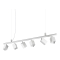 Ideal Lux - LED-ljuskrona på vajer DYNAMITE 6xGU10/7W/230V CRI 90 vit