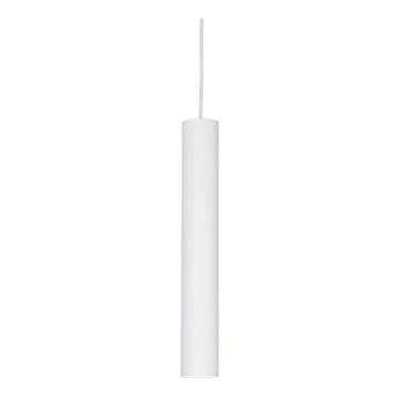 Ideal Lux - LED-pendel med sladd LOOK 1x GU10/7W/230V CRI 90 Ø 6 cm vit