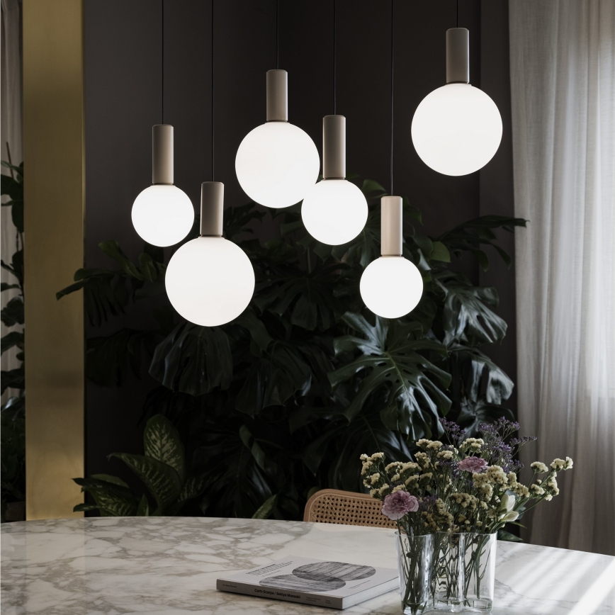 Ideal Lux - LED-pendel med vajer ODEON LED/39W/230V CRI 90 Ø 57 cm beige/vit