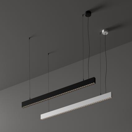 Ideal Lux - LED-pendel med vajer OFFICE LED/30W/230V 3000K CRI 90 svart