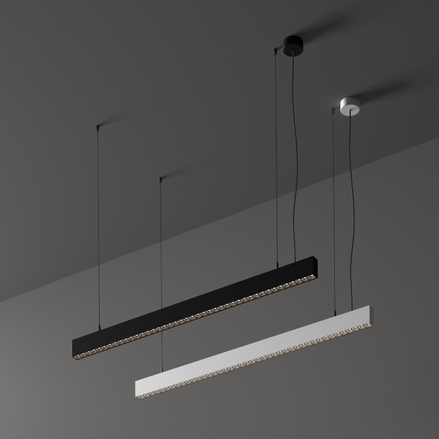 Ideal Lux - LED-pendel med vajer OFFICE LED/30W/230V 3000K CRI 90 svart
