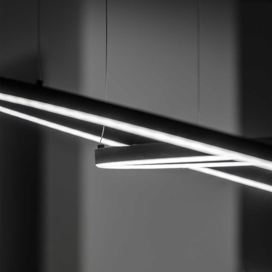 Ideal Lux - Pendellampa med vajer ORACLE SLIM LED/37W/230V 4000K CRI 90 Ø 70 cm svart
