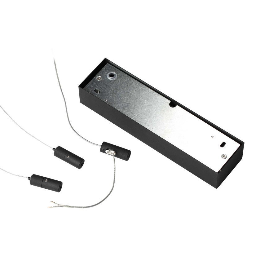 Ideal Lux - Pendellampa med vajer ORACLE SLIM LED/37W/230V 4000K CRI 90 Ø 70 cm svart