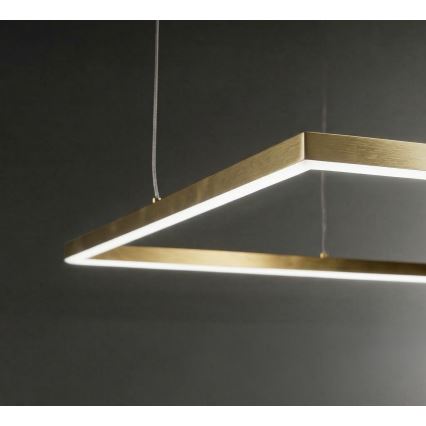 Ideal Lux - LED-pendel på vajer ORACLE SLIM LED/33W/230V 3000K CRI 90 50x50 cm guld