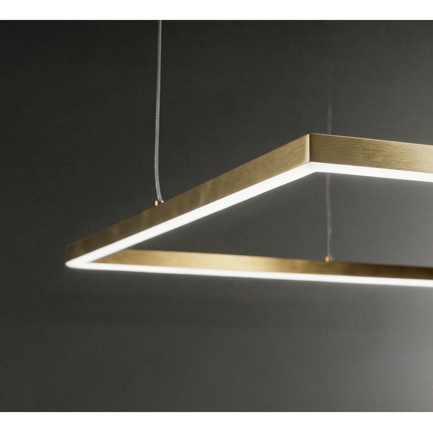Ideal Lux - LED-pendel på vajer ORACLE SLIM LED/33W/230V 3000K CRI 90 50x50 cm guld