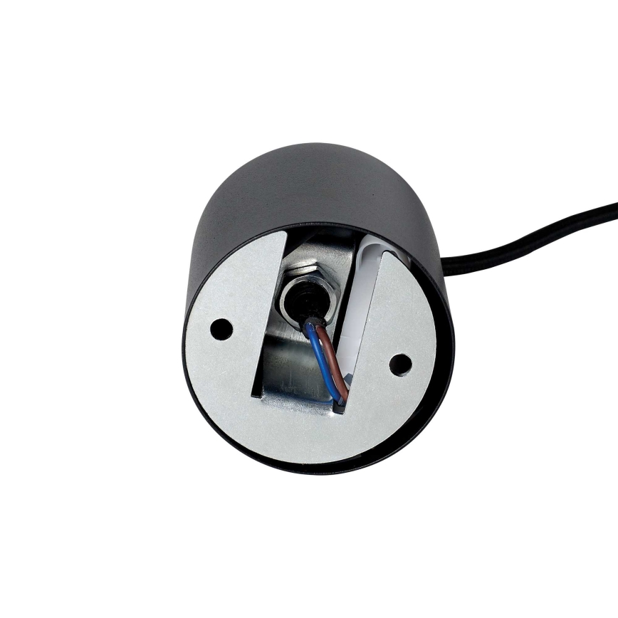 Ideal Lux - LED-pendel på kabel LOOK 1xGU10/7W/230V CRI 90 Ø 6 cm svart
