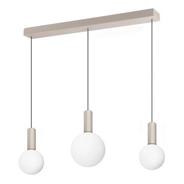 Ideal Lux - LED-pendel på kabel ODEON LED/20W/230V CRI 90 beige/vit