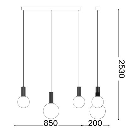 Ideal Lux - LED-pendel på kabel ODEON LED/20W/230V CRI 90 beige/vit