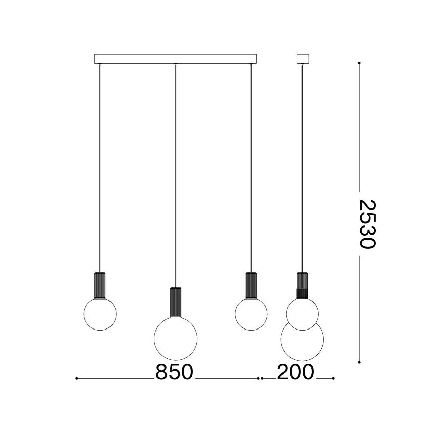 Ideal Lux - LED-pendel på kabel ODEON LED/20W/230V CRI 90 beige/vit