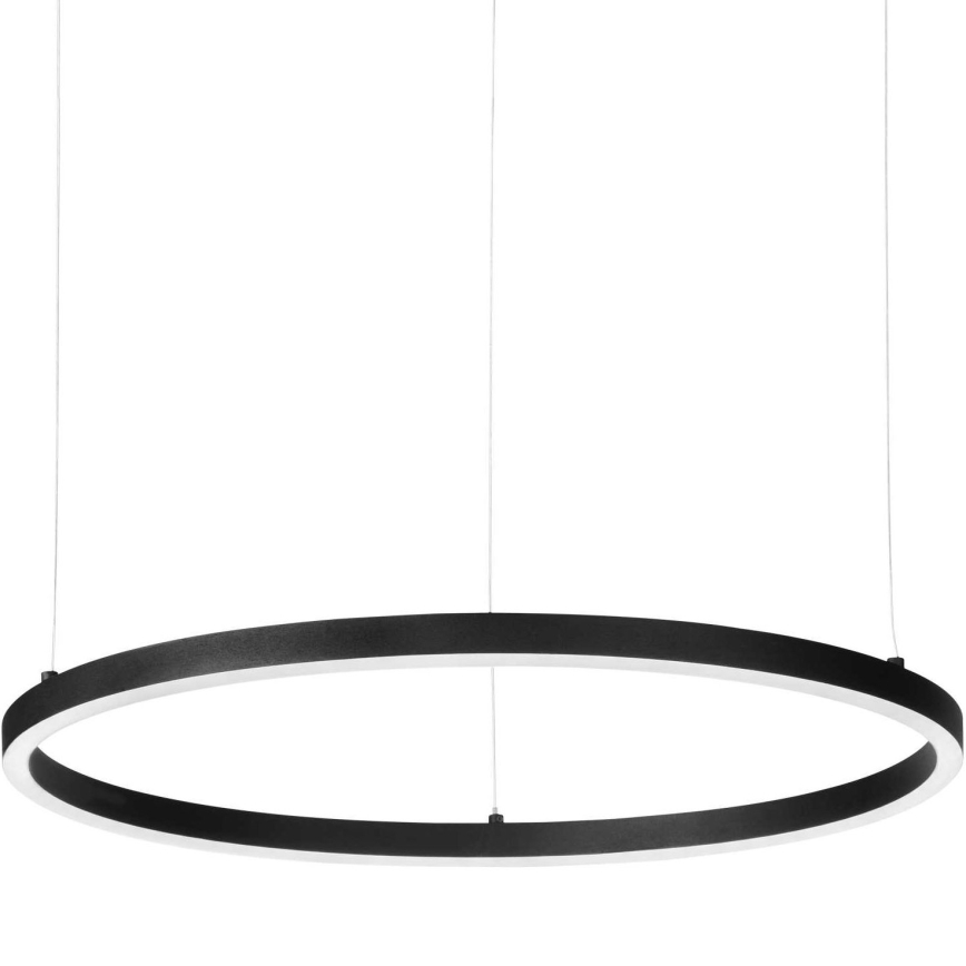 Ideal Lux - LED dimbar takpendel på vajer ORACLE SLIM LED/42W/230V 3000K CRI 90 Ø 90 cm svart