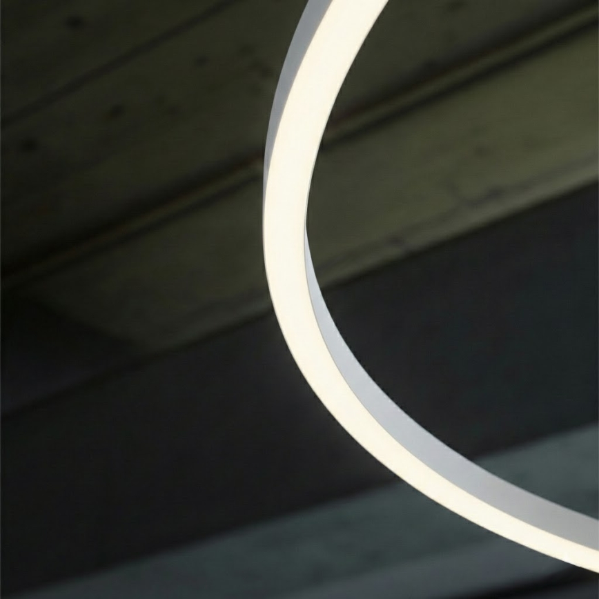 Ideal Lux - LED-pendel på vajer ORACLE SLIM LED/29W/230V 2700K CRI 90 Ø 50 cm vit