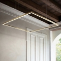 Ideal Lux - LED-pendel på vajer ORACLE SLIM LED/33W/230V 3000K CRI 90 50x50 cm guld